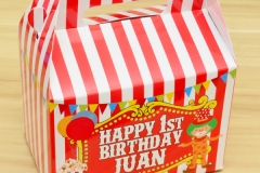 Circus / Carnival Themed Personalized Boxes