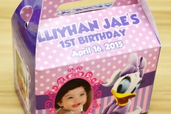 Daisy Duck Themed Personalized Boxes