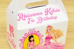 Barbie Themed Personalized Boxes