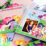 my little pony theme party, my little pony invitations, my little pony birthday invitations, booklet invitations, book invitations, scrapbook invitations,